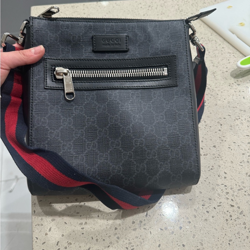 GG BLACK SMALL MESSENGER BAG